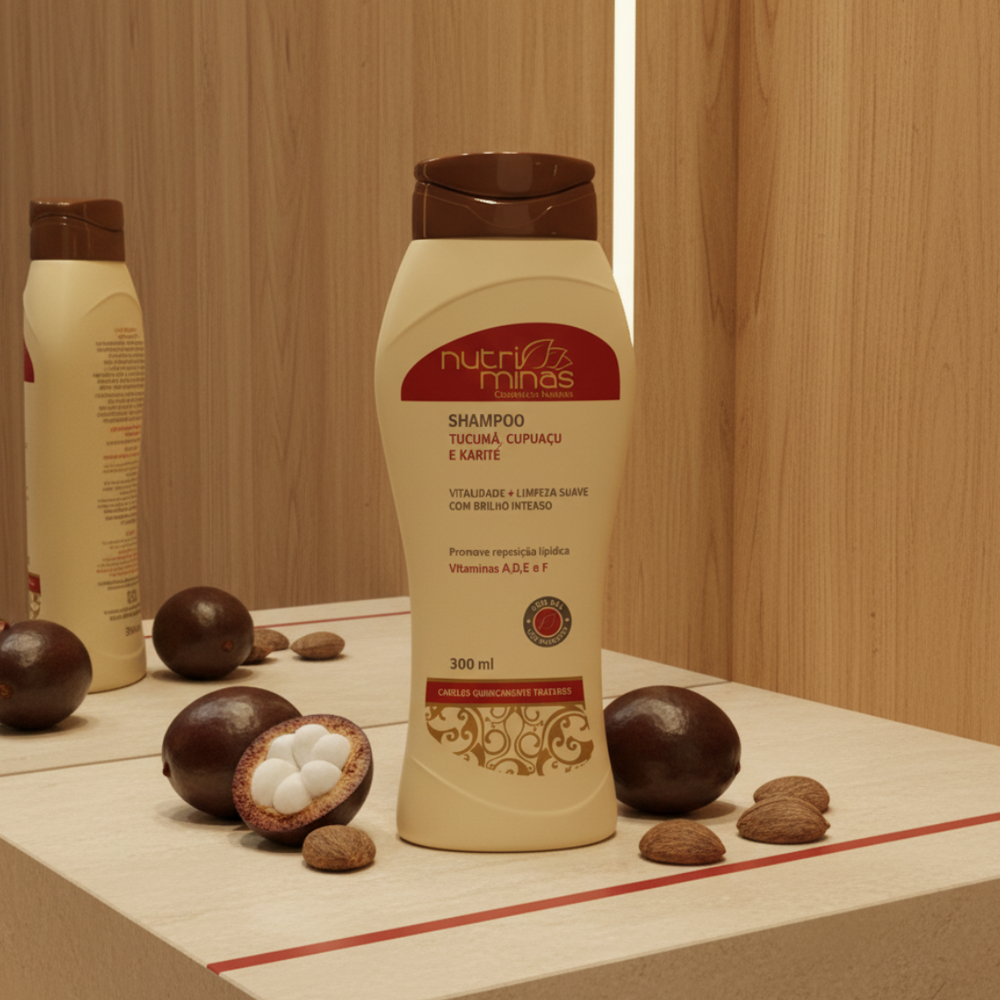 Shampoo Tucumã, Cupuaçu e Karité Nutriminas - 300ml