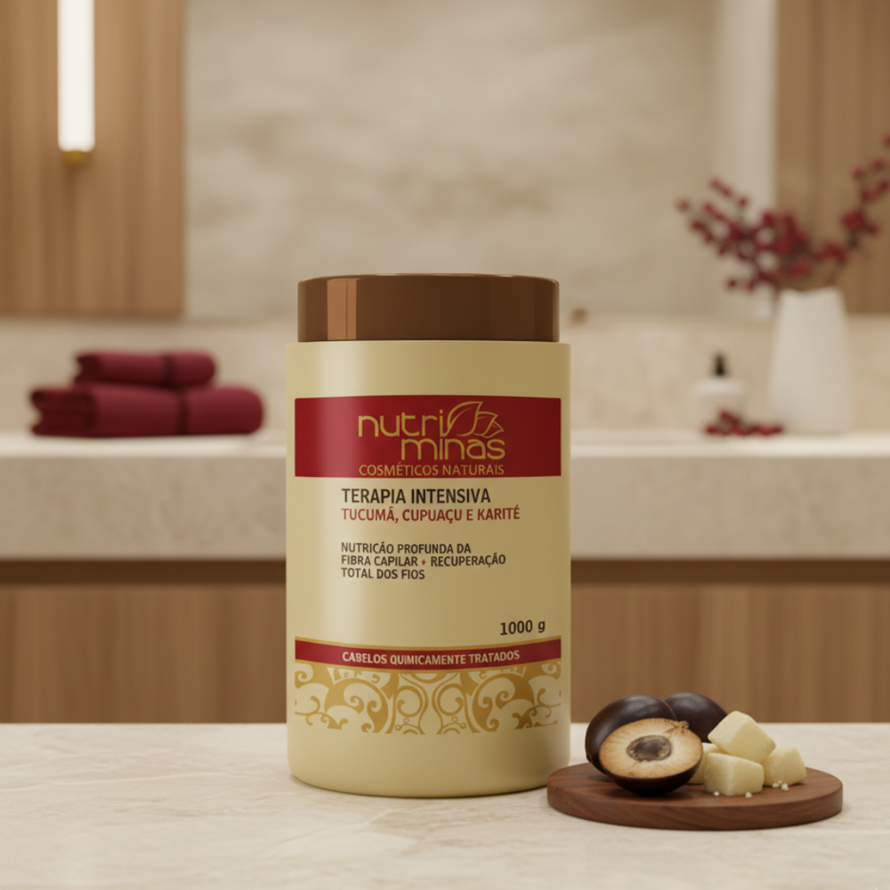 Terapia Intensiva Tucumã, Cupuaçu & Karité 1000gr - Hidratação Profunda