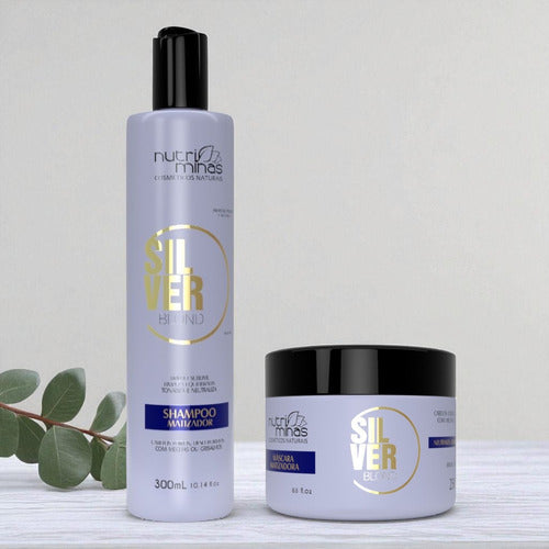 Kit Matizador Silver Blond Nutriminas - Shampoo E Máscara