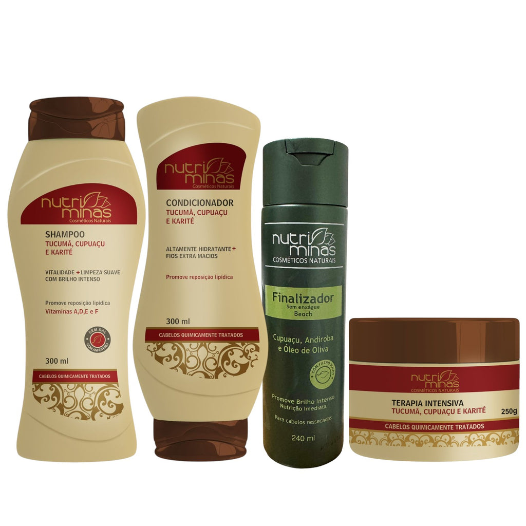 Kit Tucumã, Cupuaçu e Karité com Terapia 250g | Nutriminas