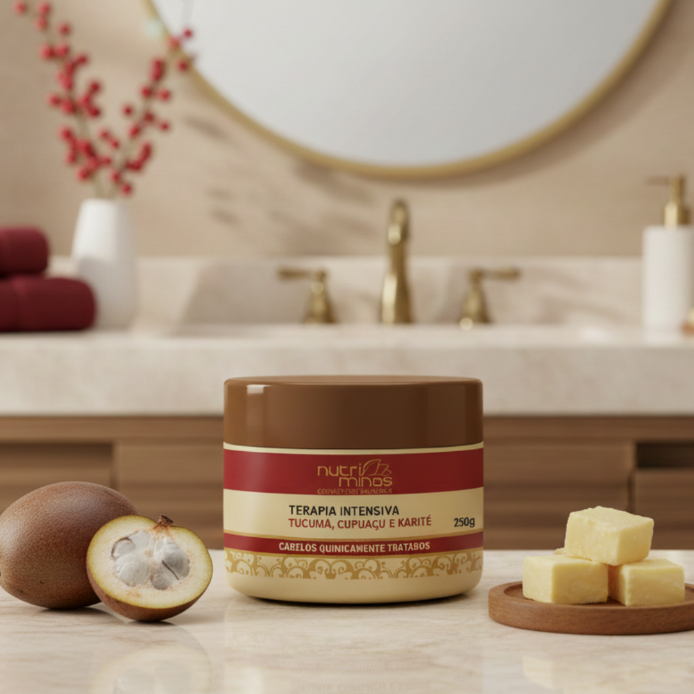 MascaraTucumã, Cupuaçu & Karité 250gr - Hidratação Profunda