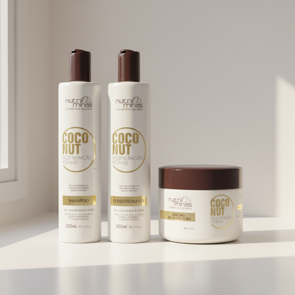 Kit Coconut Nutriminas - Shampoo, Condicionador E Máscara