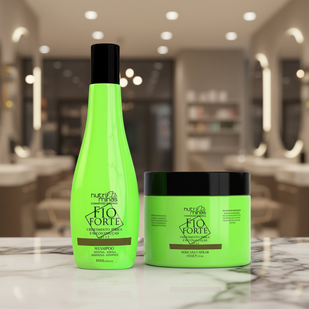 Kit - Shampoo Condicionador E Máscara Fio Forte Nutriminas