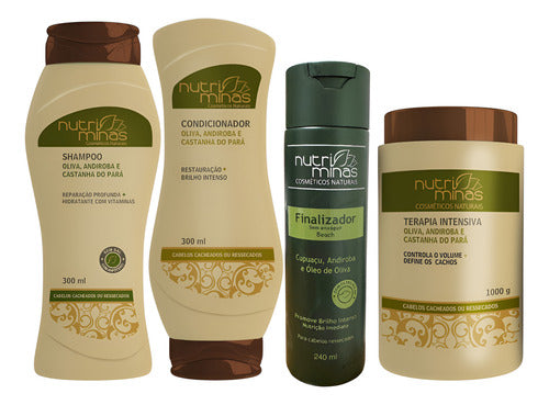 Kit Oliva, Andiro Do Pará, Shamp, Condi, Finaliz E Tera 1kg