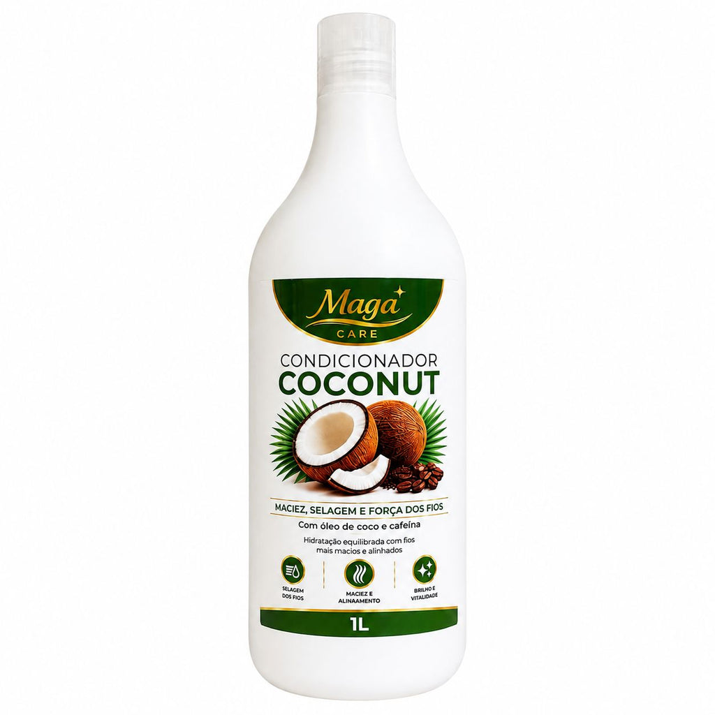 CONDICIONADOR COCONUT COM CAFEINA MAGA CARE 1 KG