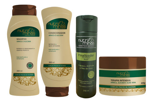 Kit Arnica E Alecrim,shampoo, Condicio, Final E Terapia 250g