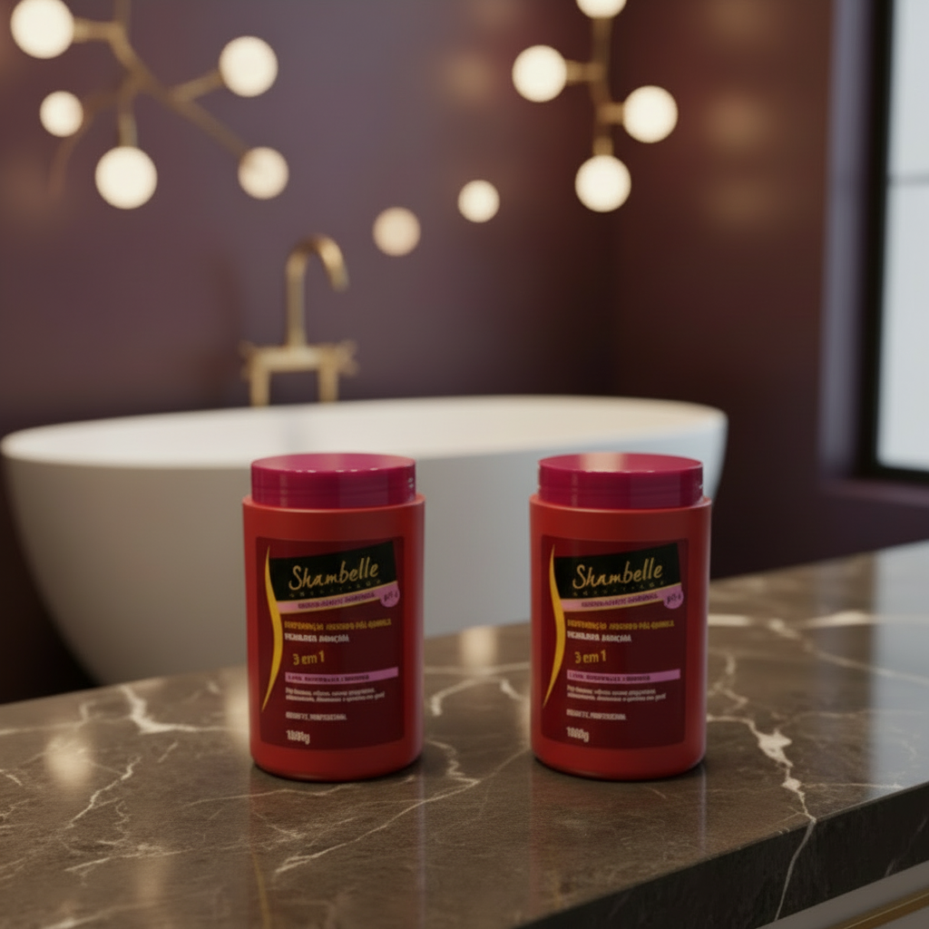 Kit 2 Neutralizante Universal 3 Em1 1kg Restauração Shambelle