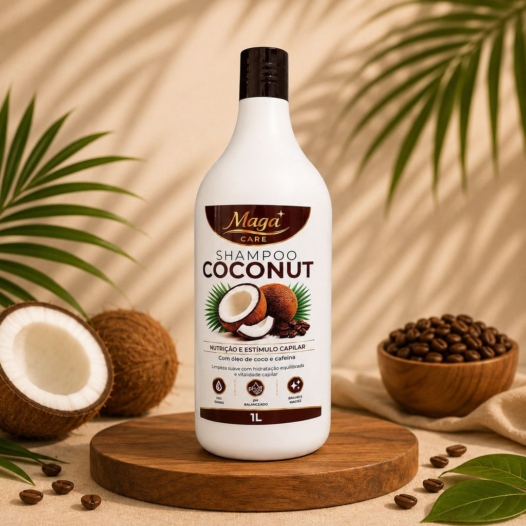 SHAMPOO COCONUT COM CAFEINA MAGA CARE 1 KG