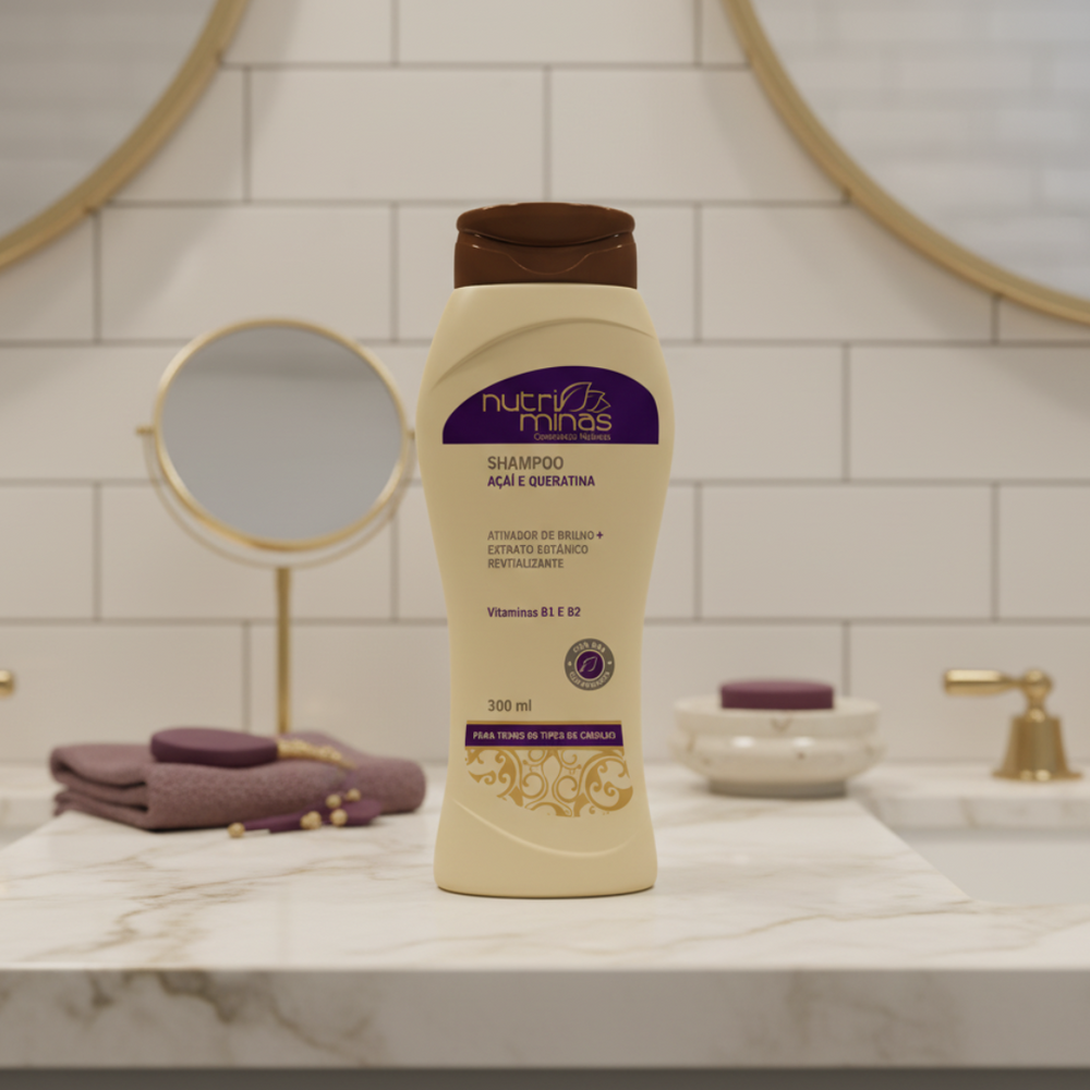 Shampoo Açaí e Queratina - 300ml