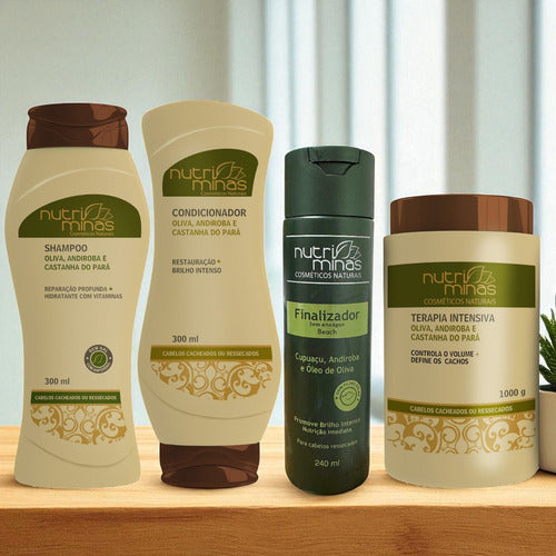 Kit Oliva, Andiro Do Pará, Shamp, Condi, Finaliz E Tera 1kg