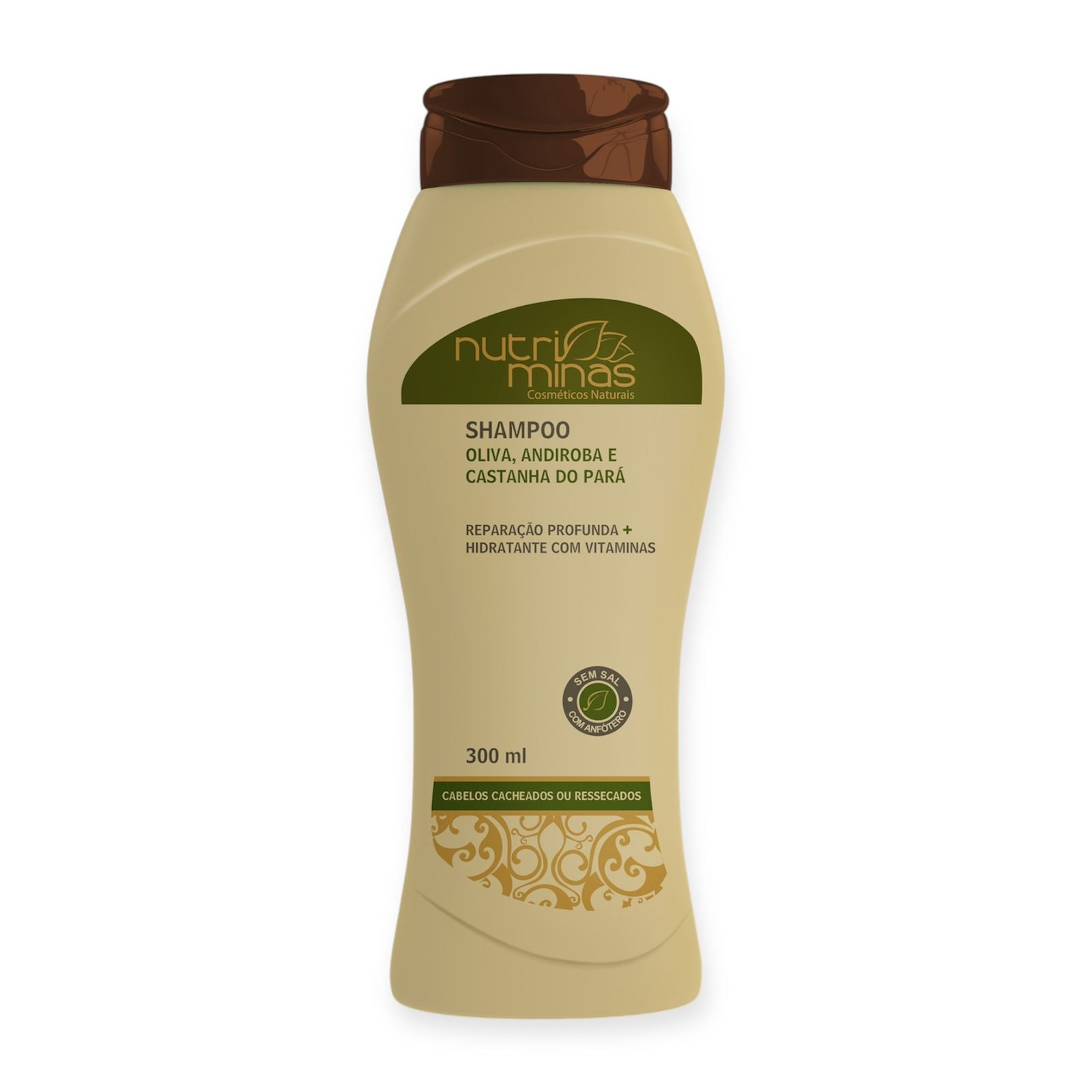 Shampoo Oliva, Andiroba e Castanha do Pará Nutriminas - 300ml