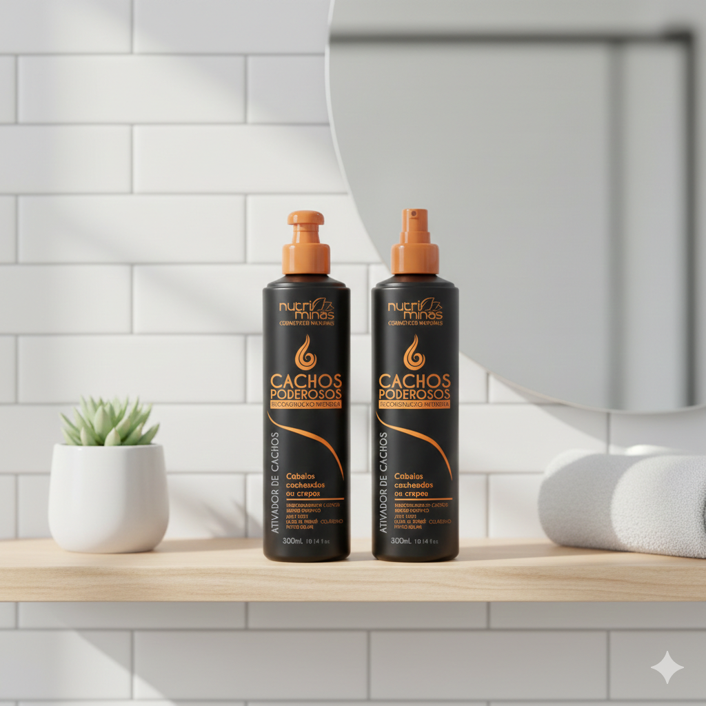 KIT 2 Ativador Cachos Poderosos Nutriminas - 300ml