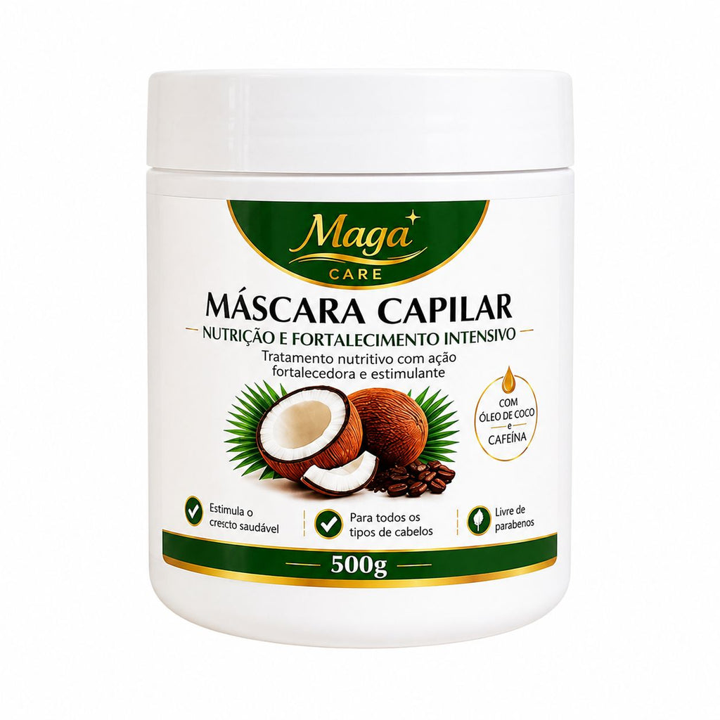 MASCARA COCONUT COM CAFEINA MAGA CARE 500 G