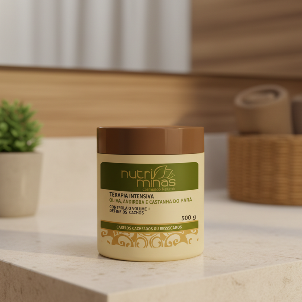 Máscara Oliva, Andiroba e Castanha do Pará Nutriminas - 500g