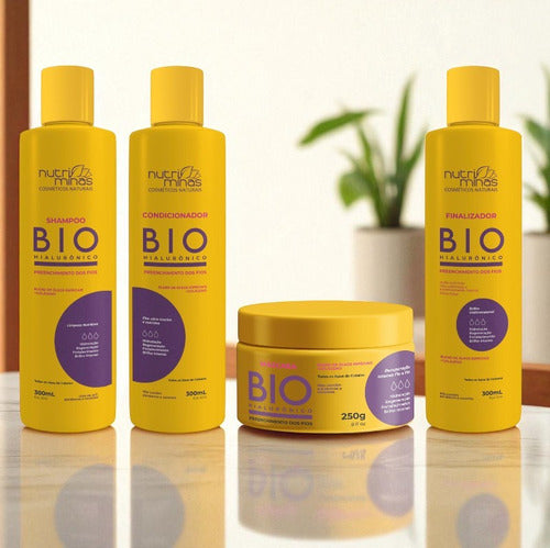 Kit Bio Hialurônico, Shampoo, Condiciona, Máscara E Finaliz