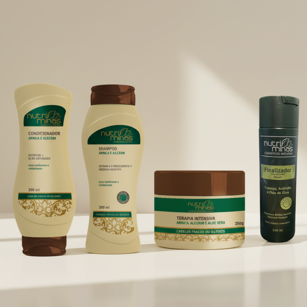 Kit Arnica E Alecrim,shampoo, Condicio, Final E Terapia 250g