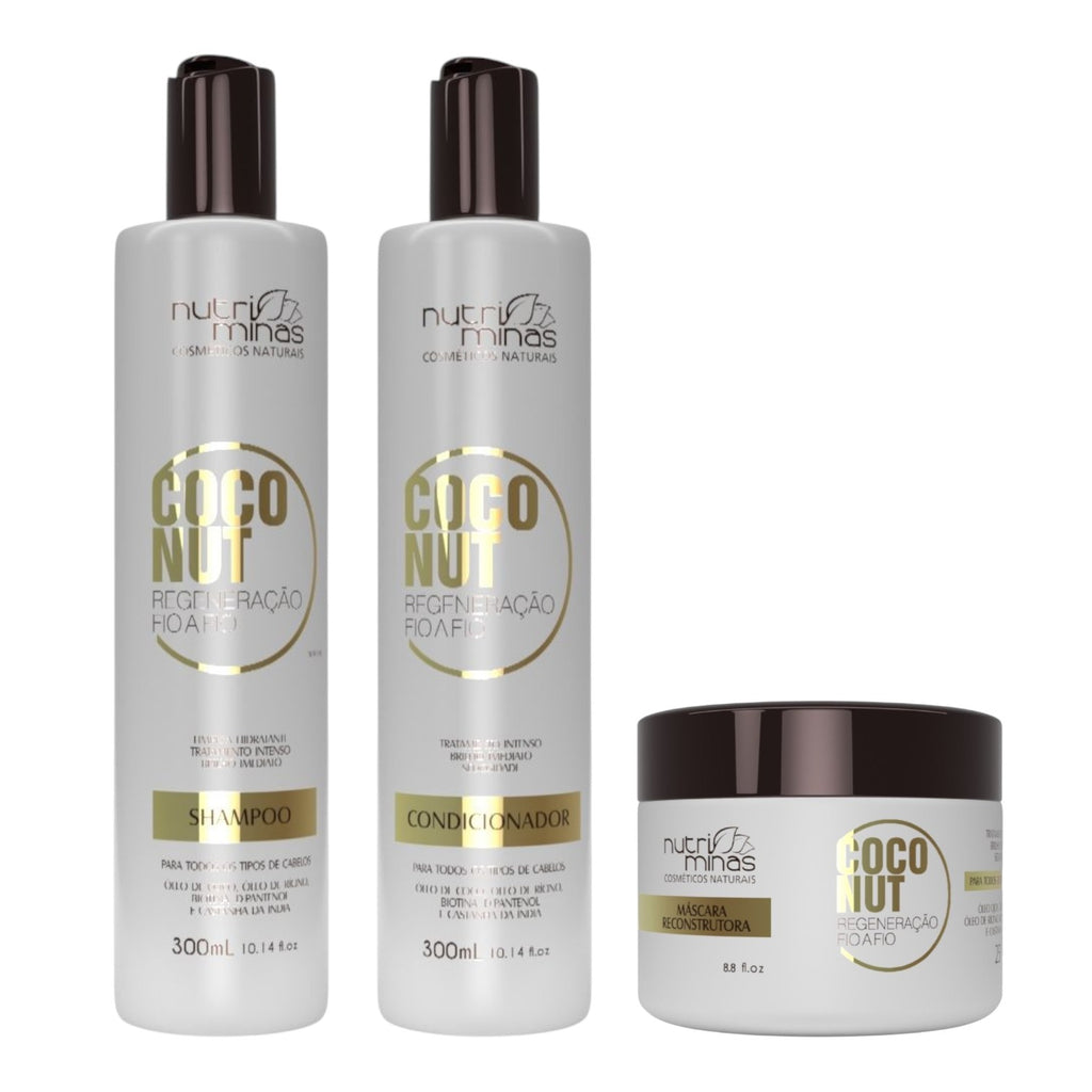 Kit Coconut Nutriminas - Shampoo, Condicionador E Máscara